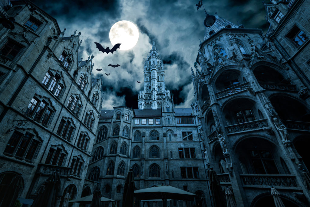 Marienplatz At Night Munich Germany Creepy Mystery View Of Dark